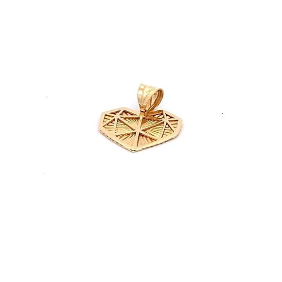 Unbranded Jewelry - 18K Gold Pendant Small 0.88 grams with Defects Scratches in the back
